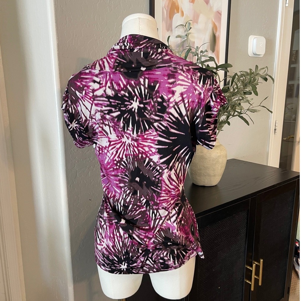 Flirty Bold Indie Flowy Pink Tie-Dye Tee - Picture 5 of 7